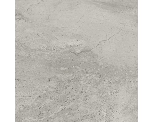 Feinsteinzeug Wand- und Bodenfliese Sicilia Grigio poliert grau 60 x 60 cm