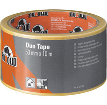 ROXOLID Duo Tape Doppelseitiges Klebeband Teppichklebeband braun 50 mm x 10 m
